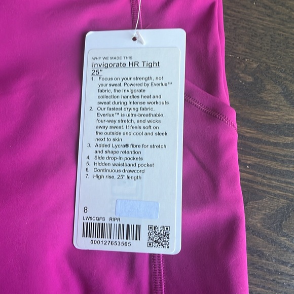 Lululemon Invigorate HR Tight 25” (8) - Picture 2 of 5